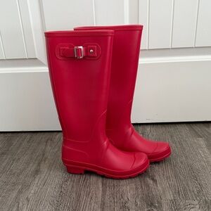 West Blvd Vibrant Red Rain Boots